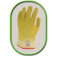 SHOWA Best Glove 66NF-10 SHOWA Best Glove Large Nitty Gritty Rubber Palm Coated Work Gloves With Safety Cuff, Cotton Flannel Lin